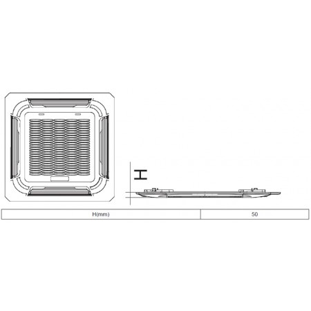 Фанкойл кассетный GENERAL CLIMATE 4T GCKD-500Si (3.50, с датчиком и модулем NIM) 14000T1AB0AMUJ Фанкойл кассетный GENERAL CLIMATE 4T GCKD-500Si (3.50, с датчиком и модулем NIM) 14000T1AB0AMUJ