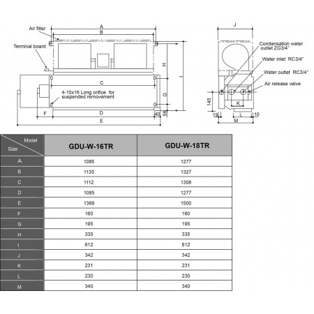 Фанкойл канальный GENERAL CLIMATE GDU-W-16TR 2T (14) 50 Па 14000U0H7LHE3N Фанкойл канальный GENERAL CLIMATE GDU-W-16TR 2T (14) 50 Па 14000U0H7LHE3N